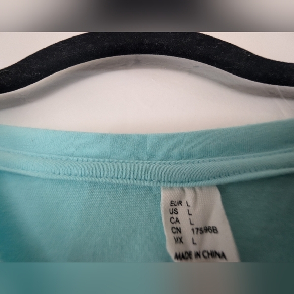 Urban Outfitters Blue Boxy Crop T-Shirt - Picture 3 of 5